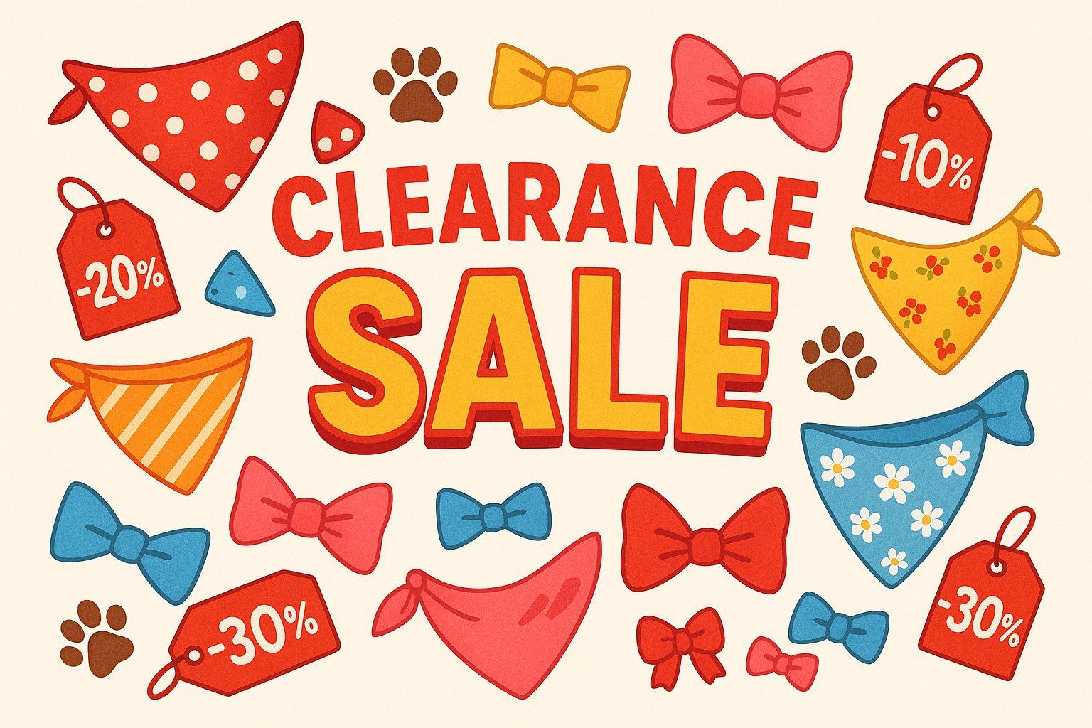 Offers Dog Grooming Bandanas and Bows Paws Bandannas & Bows