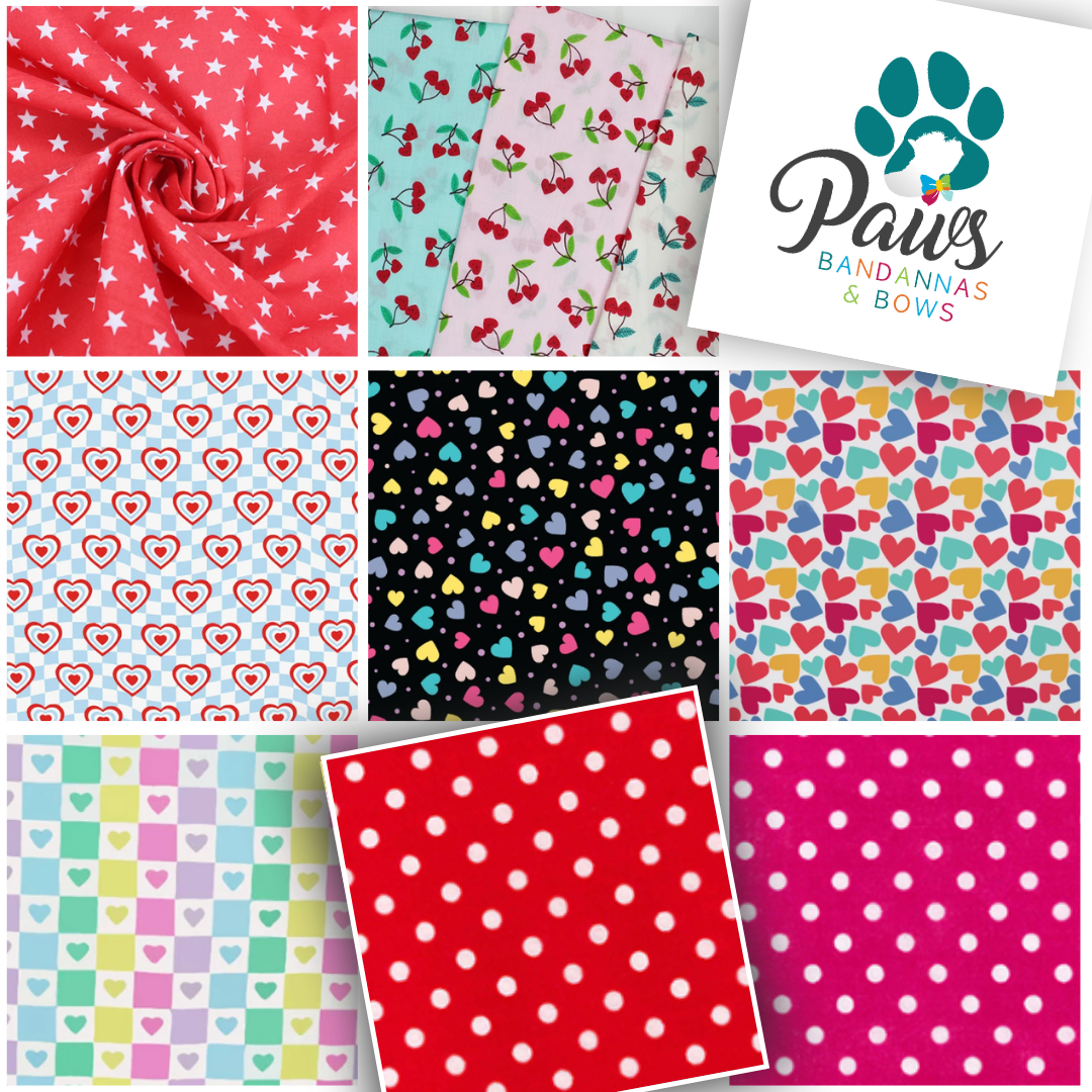 Valentines - Dog Grooming Bandanas