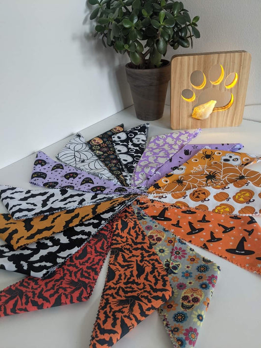 halloween dog grooming bandanas