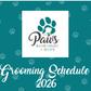 2025/2026 Dog Grooming Schedule - (A5 Digital Download)