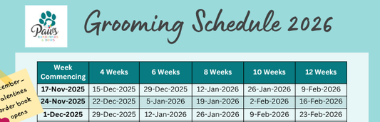 Grooming Schedule 2026