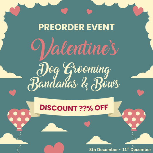Valentines - Dog Grooming Bandanas - Coming Soon!
