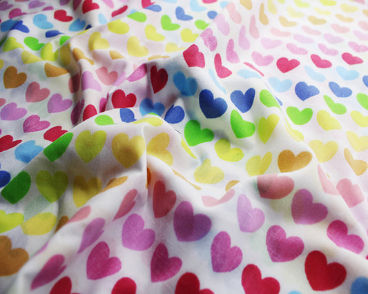 heart fabric for dog grooming bandanas