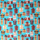 christmas dog grooming bandnana fabric