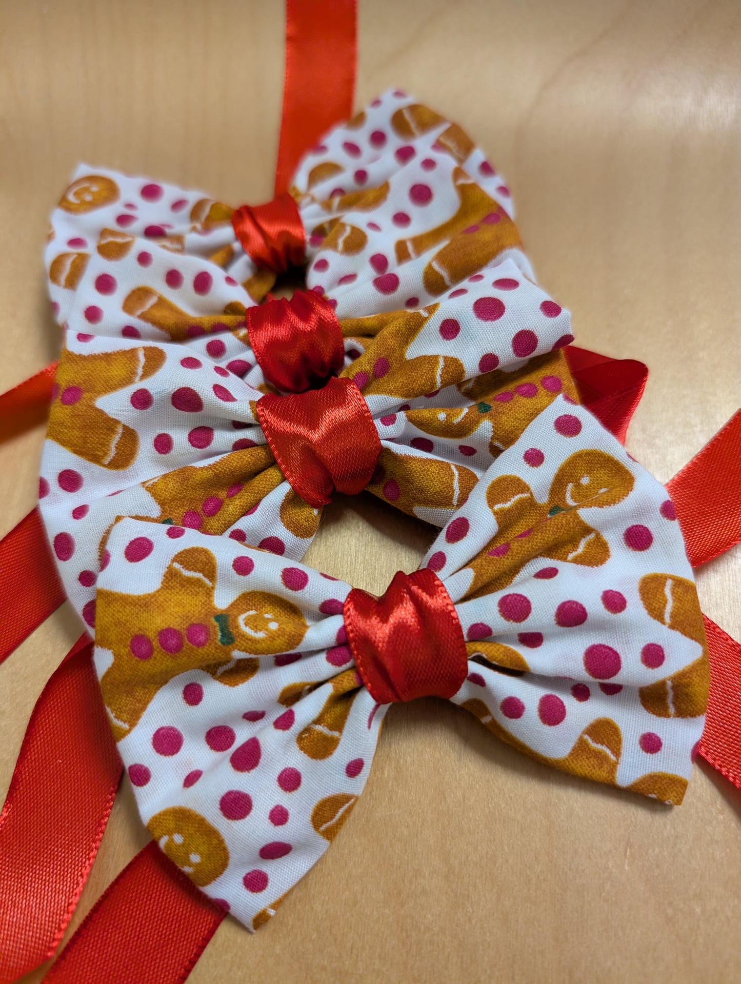 Themed Christmas - Ribboned Collar Bows - READY TO POST**