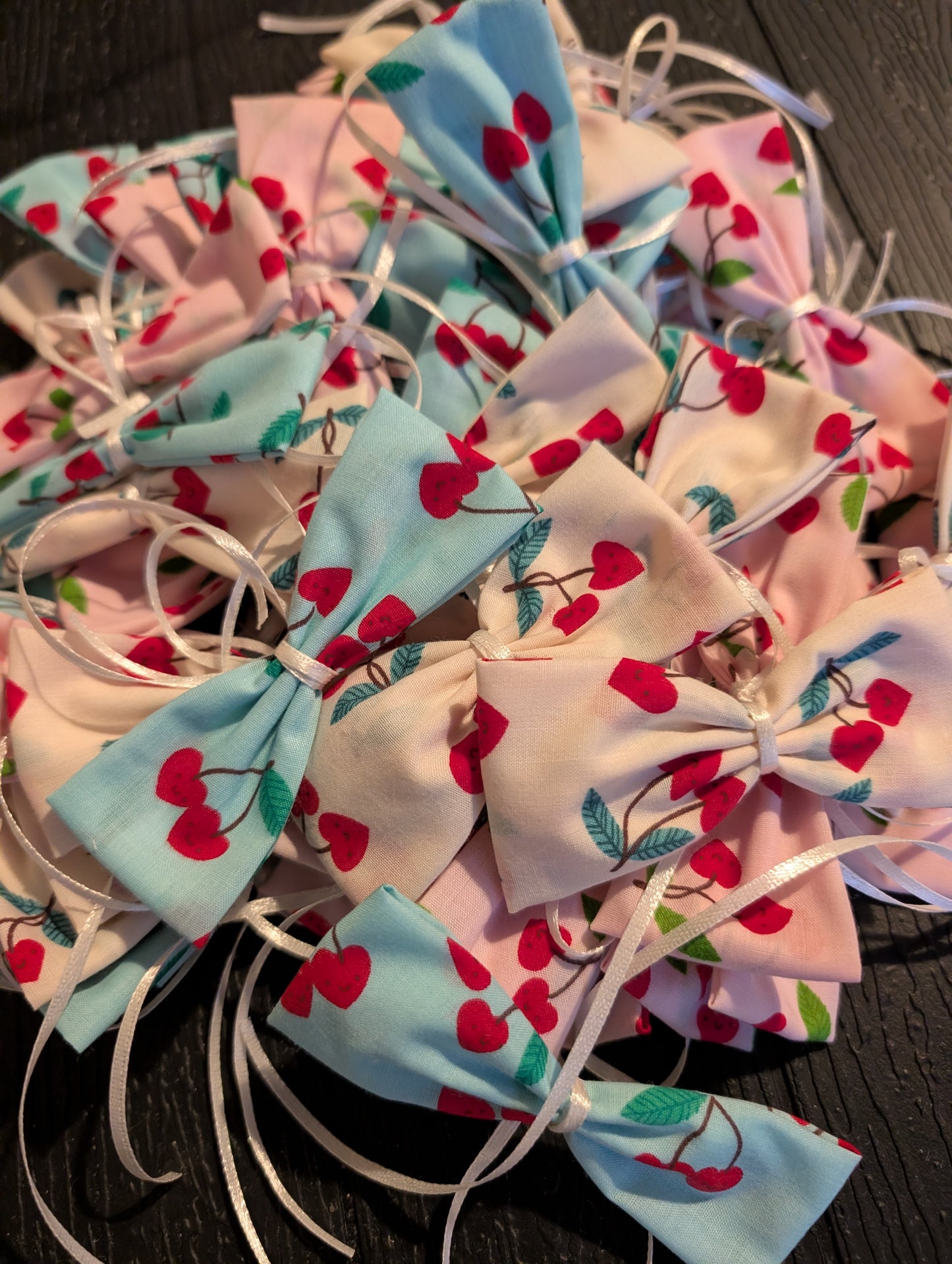 dog grooming bows cherry hearts bulk pack uk