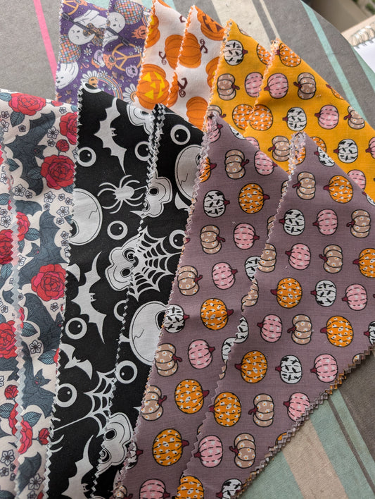 Halloween - Large ONLY Tie Around Bandanas- Delivery 8th Sept*