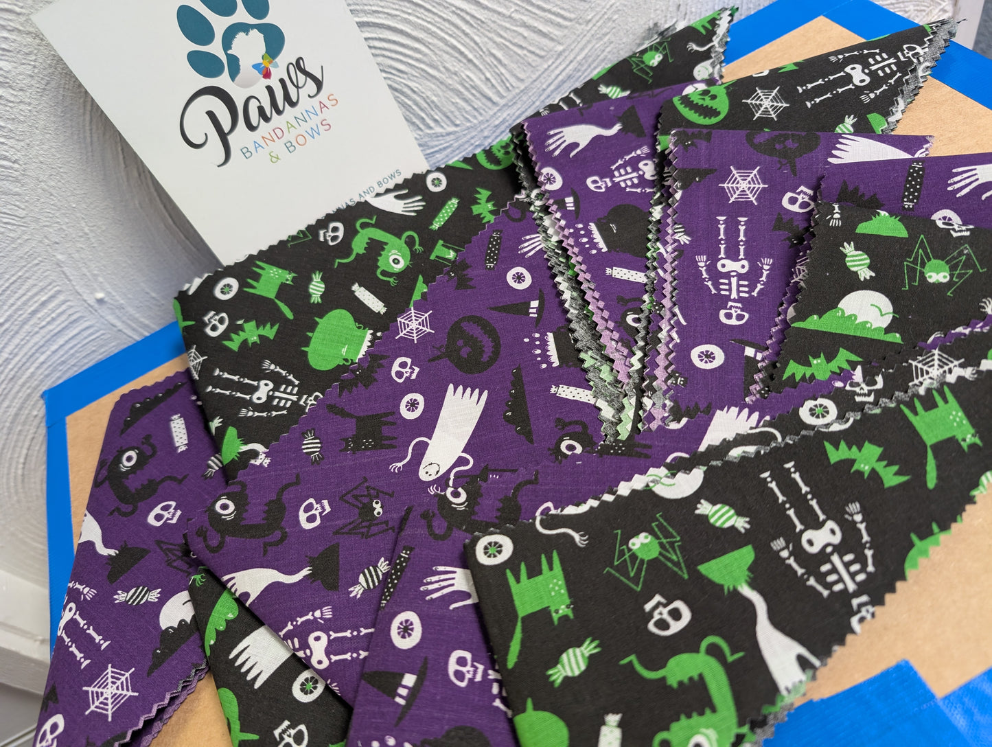 Halloween Dog Grooming Tie Around Bandanas - Themed*