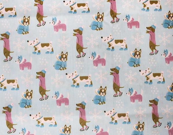 christmas dog grooming bandnana fabric